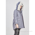 2021 Custom Women Collision Color Hoodie Parka Jacket